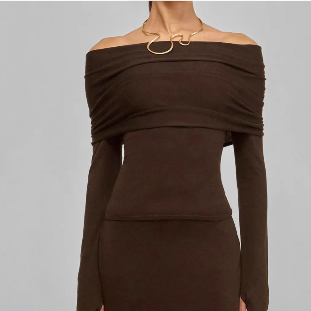 Cult Gaia Andre Off the Shoulder Sweater size S